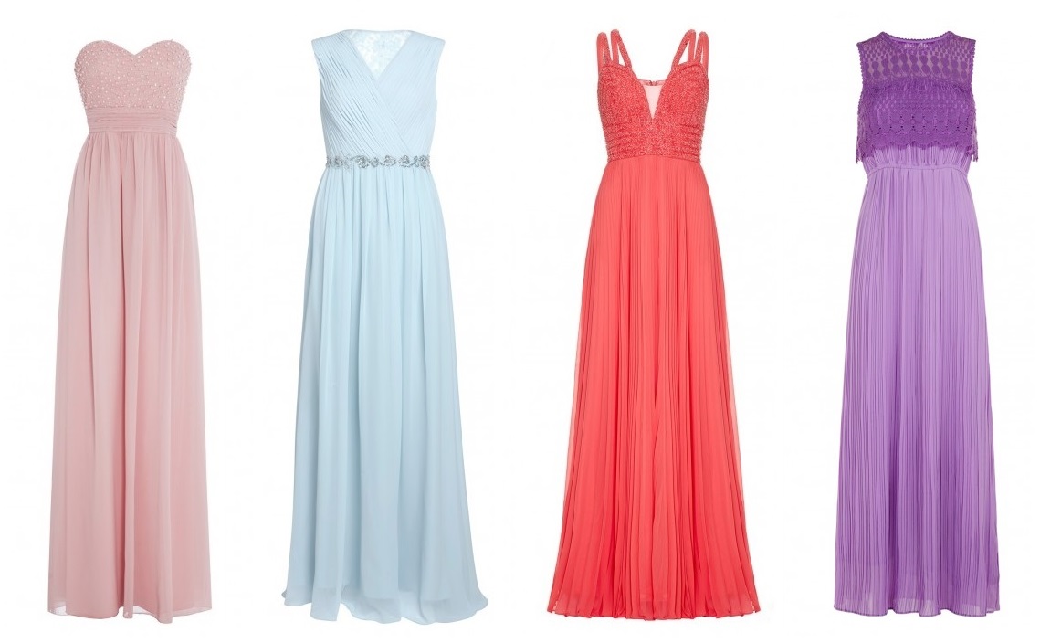 70s style grecian bridesmaid gowns