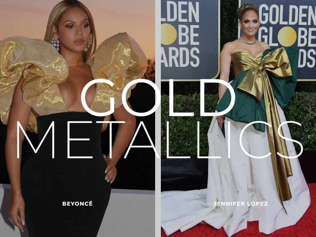 metallic dresses The Golden Globes 2020 Best Dresses