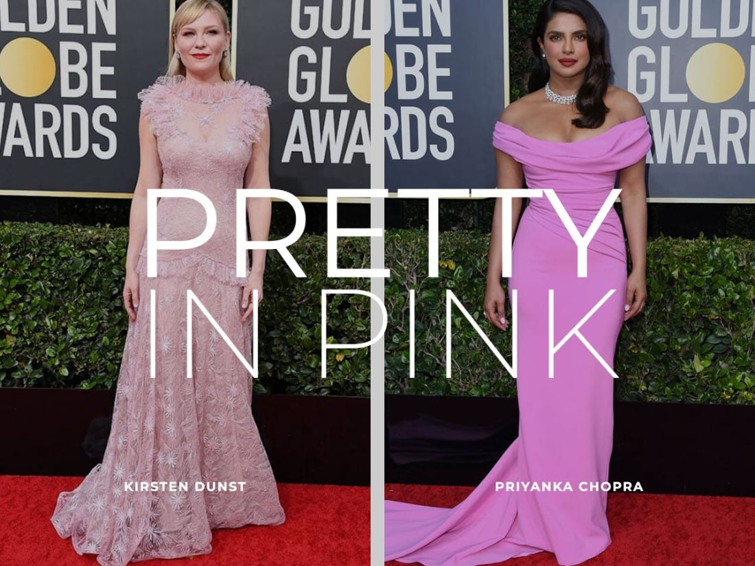 pretty in pink Golden Globes 2020 LBD blog