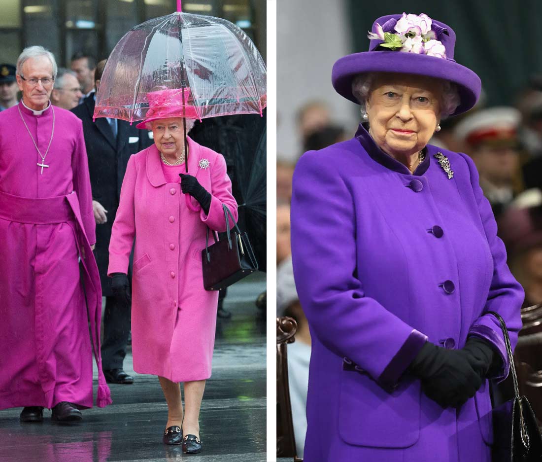 HM The Queen - AA Tribute to Fashion Purple